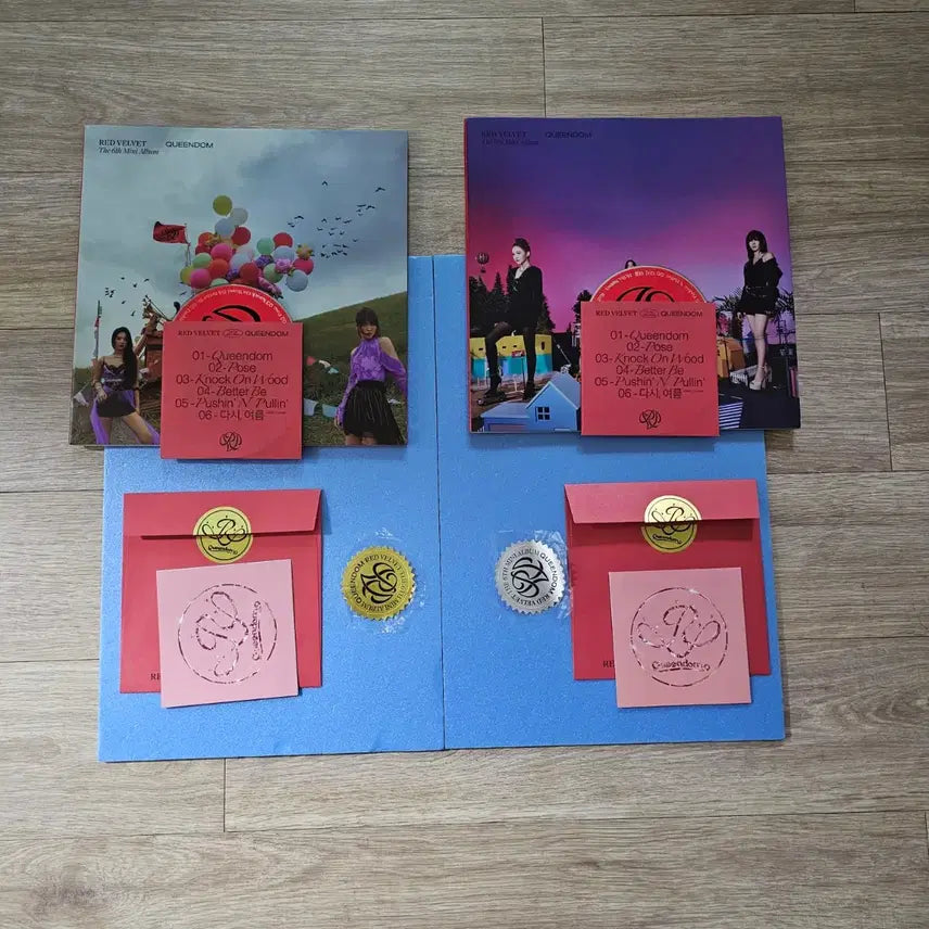 [BUNJANG] Red Velvet Queendom Queens Ver. Album Inclusions (Partial Set, Excludes some items) / 레드벨벳 퀸덤 앨범 퀸스버전 커버2종 일괄 구성품 일부 제외