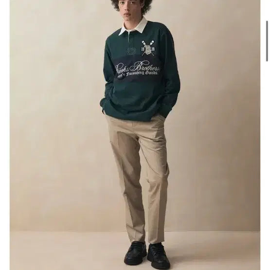 [BUNJANG] Brooks Brothers Green Rugby Shirt XL / 브룩스브라더스 그린 럭비 셔츠 (XL)