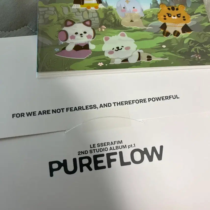 [BUNJANG] LE SSERAFIM Bomppala PUREFLOW Studio Slogan + Sticker Set / 르세라핌 붐팔라 PUREFLOW 공방 슬로건+스티커
