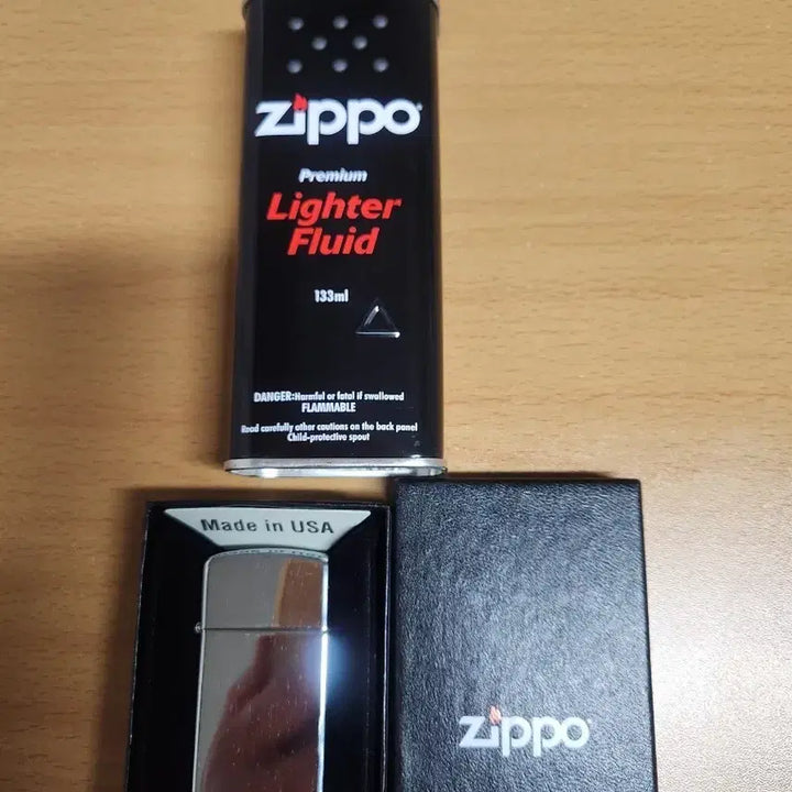 [BUNJANG] ZIPPO 1610 Slim Lighter with Zippo Oil / ZIPPO 지포 1610 슬림