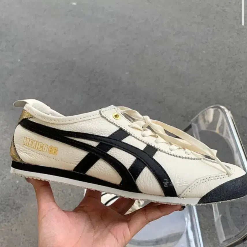 [BUNJANG] Onitsuka Tiger Mexico 66 Cream Leather Sneakers Size 235 / 오니츠카타이거 멕시코66 크림색상(235)거의새것