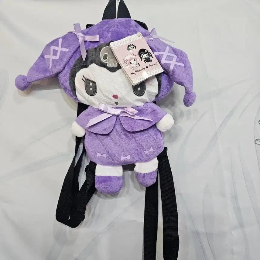 [BUNJANG] Kuromi My Melody Collaboration Bag Charm Plush / 쿠로미 마이멜로디  콜라보  가방 인형