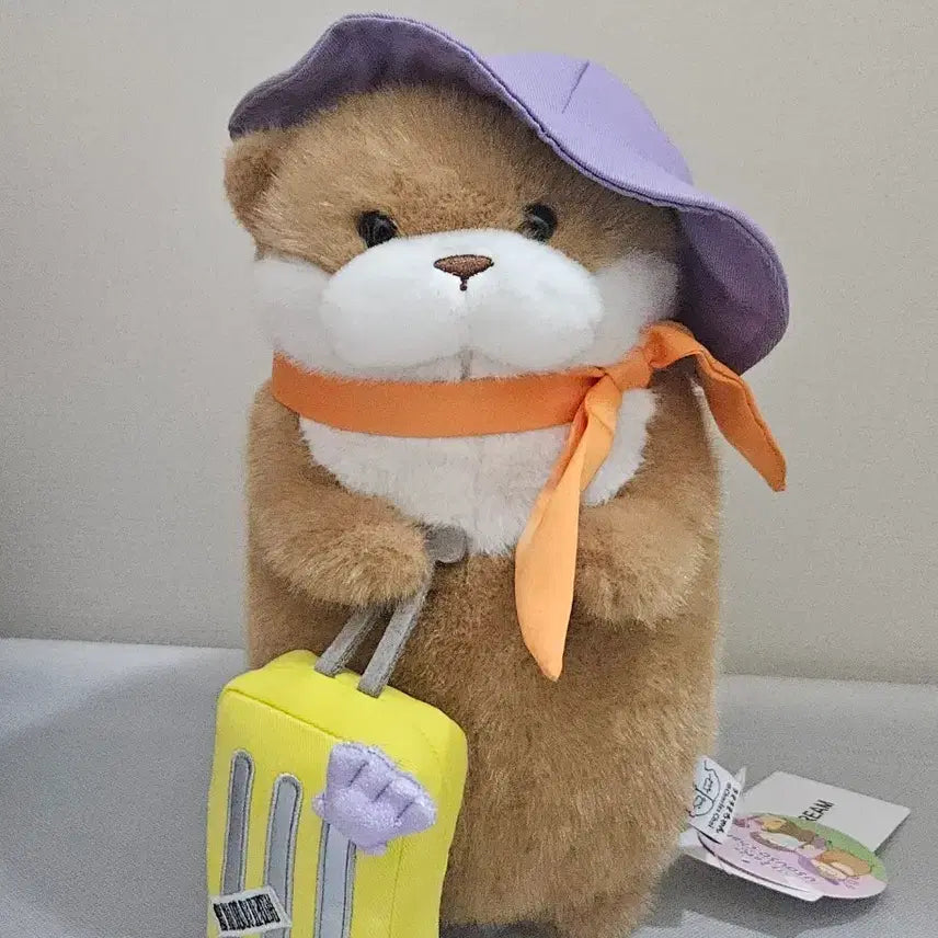 [BUNJANG] Woosoo Woosoo-chan Brown Medium Plush (27cm) / (새상품) 가족여행 우소우소짱 브라운 중형 인형(27cm)