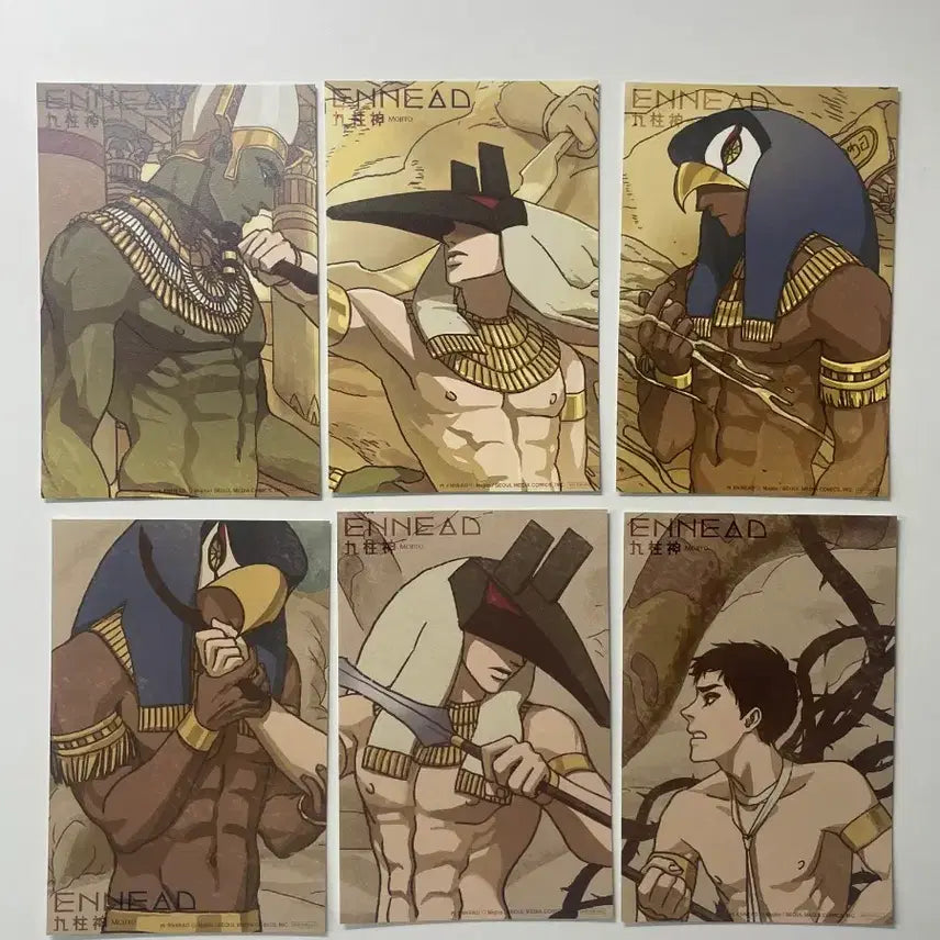 [BUNJANG] Witch Comics ENNEAD Horus Anubis Osiris Special Card Set / 마녀코믹스 엔네아드 특전 세트 호루스 아누비스 오시리스 특전 카드세트