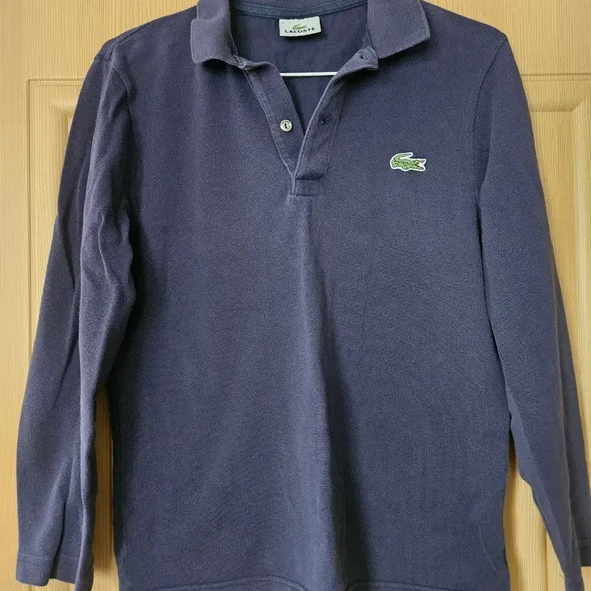 [BUNJANG] Lacoste Navy Long Sleeve Polo Shirt / 라코스테 네이비 긴팔 폴로티 실사이즈90