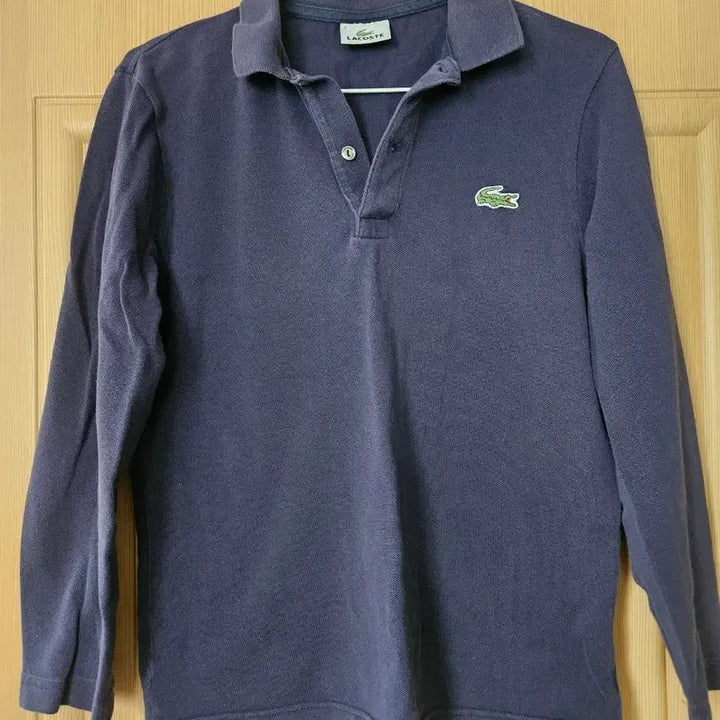 [BUNJANG] Lacoste Navy Long Sleeve Polo Shirt / 라코스테 네이비 긴팔 폴로티 실사이즈90