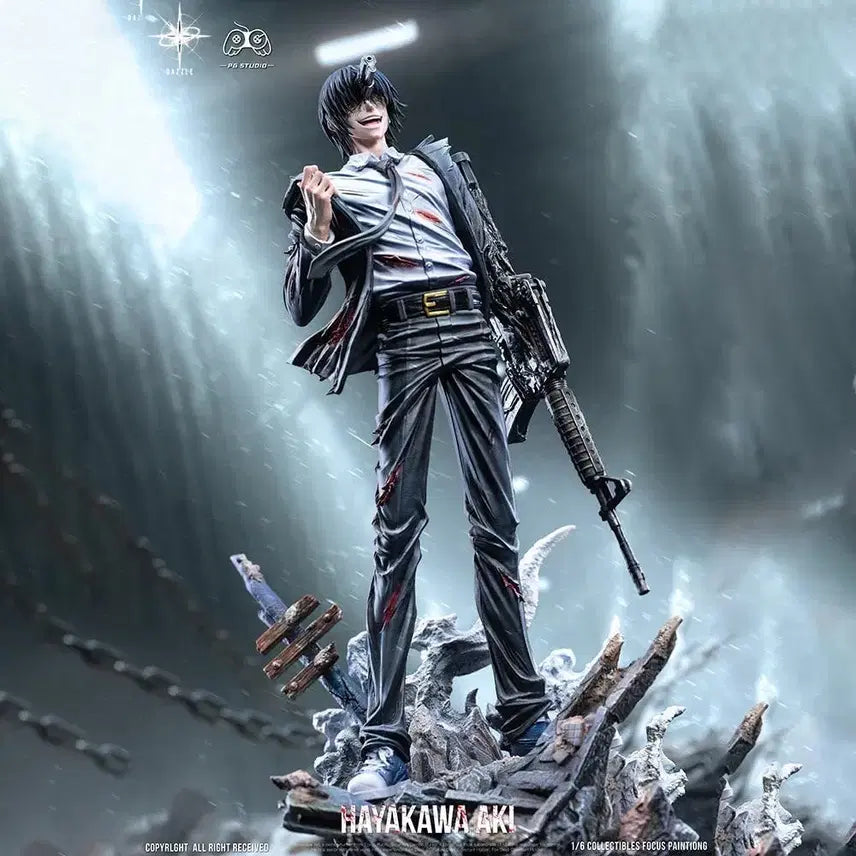 [BUNJANG] Chainsaw Man Aki Hayakawa Resin Statue / 판매) 체인소맨 총의 마인 레진 양도합니다.