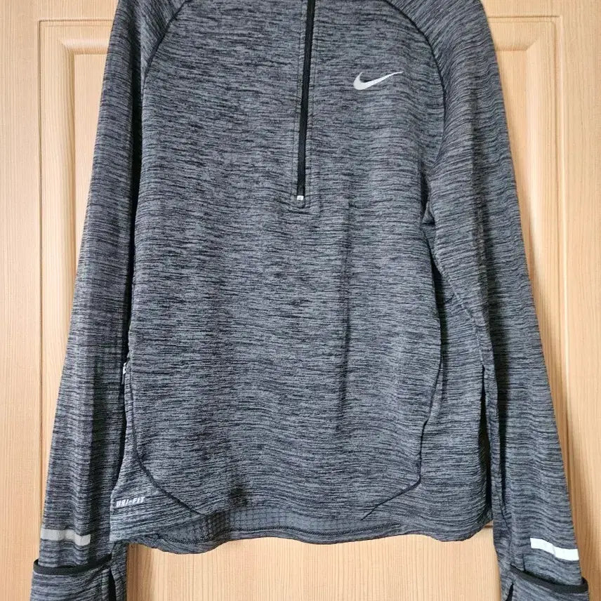 [BUNJANG] Nike Dri-FIT Half-Zip Long Sleeve Grey / 나이키 드라이핏 하프집업 긴팔 그레이