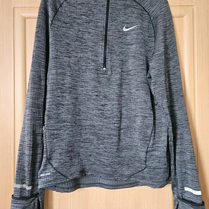 [BUNJANG] Nike Dri-FIT Half-Zip Long Sleeve Grey / 나이키 드라이핏 하프집업 긴팔 그레이