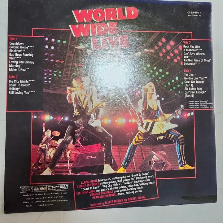 [BUNJANG] Scorpions Worldwide Live 2LP / 스콜피온스 미사용 Worldwide Live 2LP