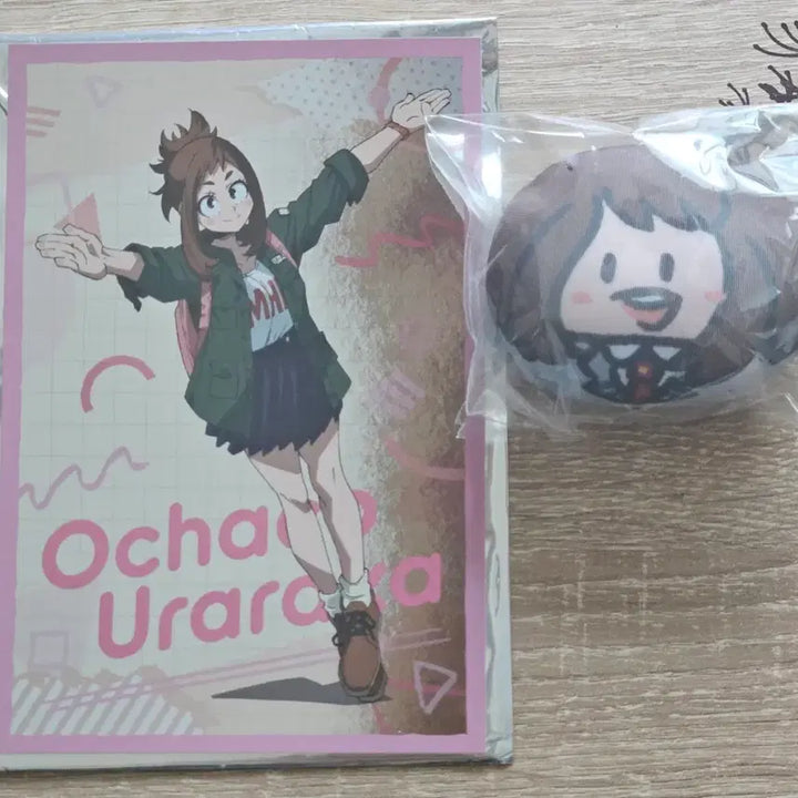 [BUNJANG] My Hero Academia Ochaco Uraraka Metal Postcard &amp; Bandai Namco Manju / 히로어카 우라라카 오챠코 메탈엽서,반다이남코 만쥬