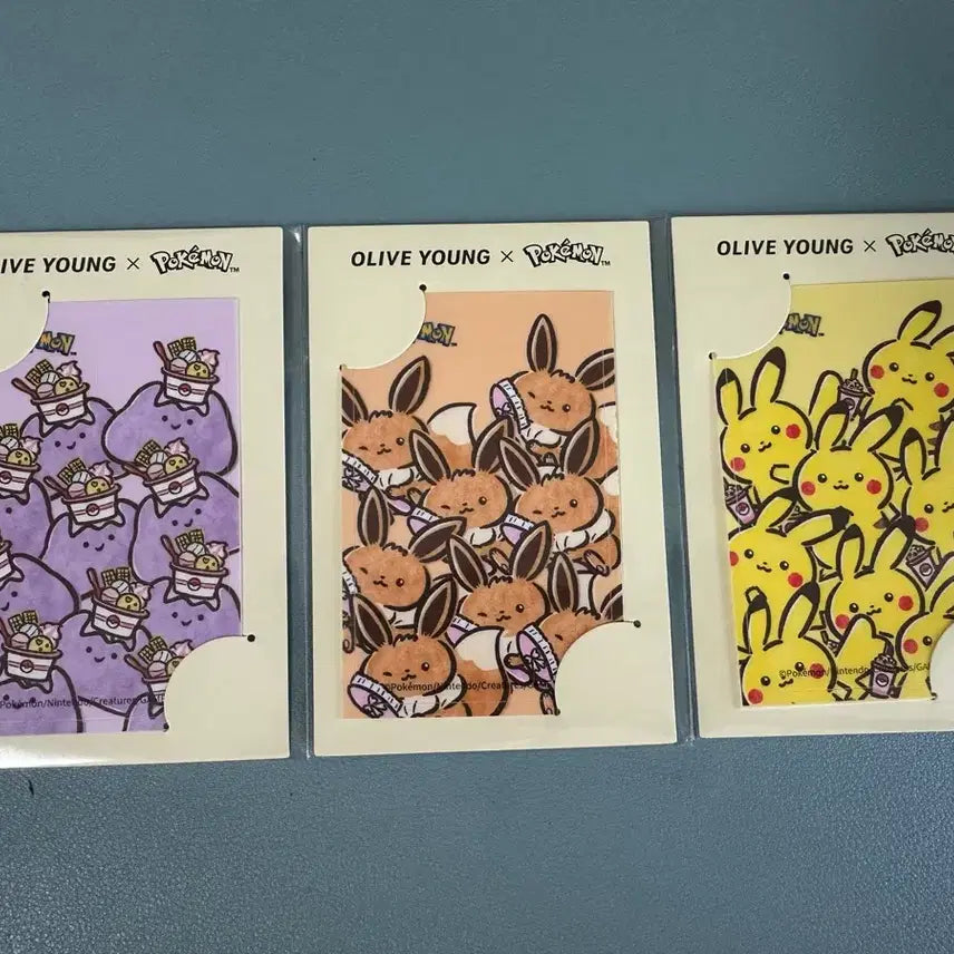 [BUNJANG] Delight Pokemon Character Card Sticker Set / 딜라이트  포켓몬 캐릭터 카드스티커 올리브영