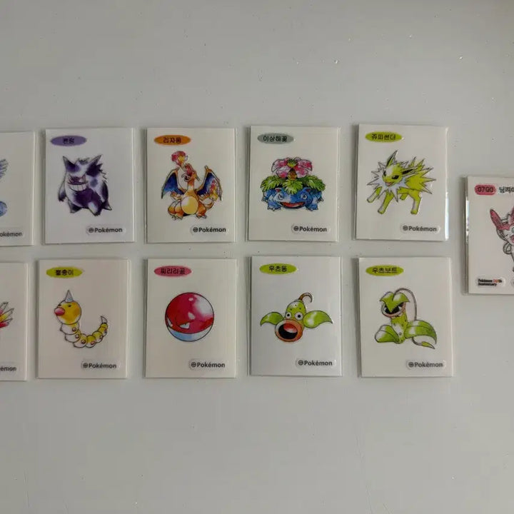 [BUNJANG] Pokemon 30th Anniversary "Bread Tag" Sticker Bundle Set (11 Types) / 리자몽, 이상해꽃 포함 12종 일괄 포켓몬 30주년 띠부씰 판매해요