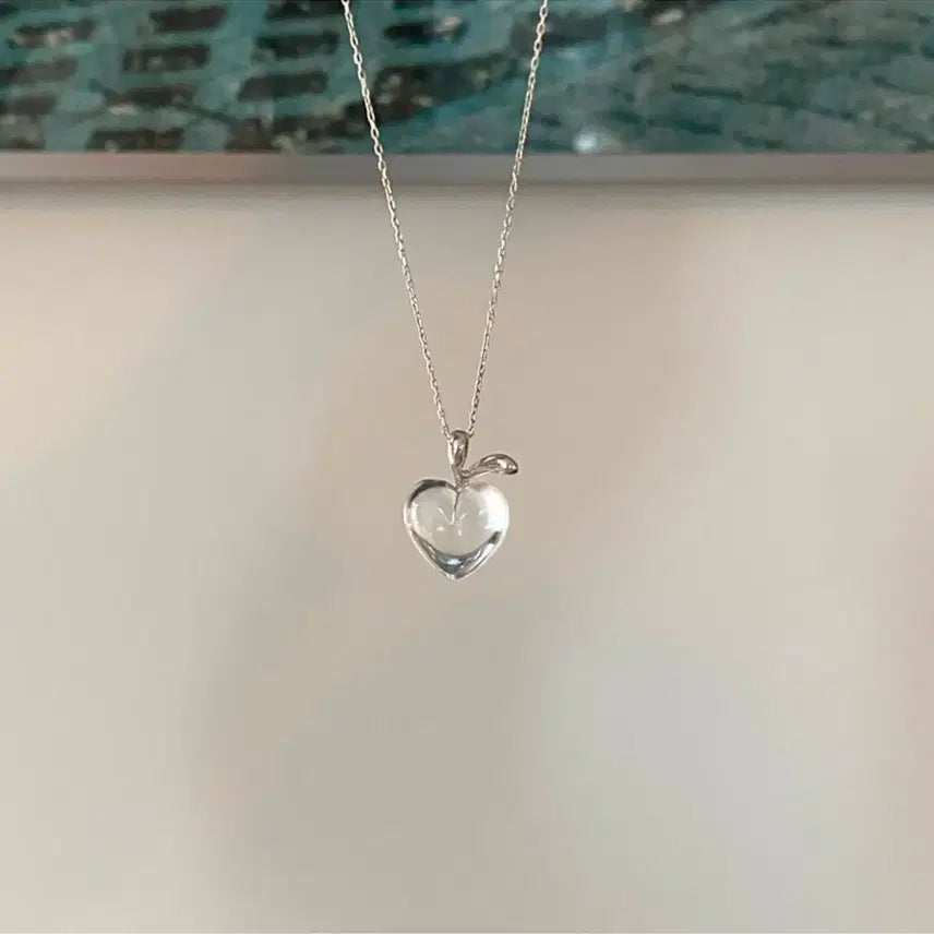[BUNJANG] 14K White Gold Heart Berry Necklace / 14k 하트 열매 목걸이 화이트 골드 반짝반짝 해서 정말 이쁩니다 ^^