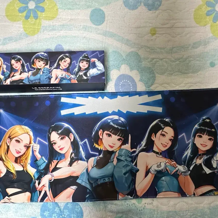 [BUNJANG] LE SSERAFIM Overwatch Desk Mat / 르세라핌 오버워치 장패드