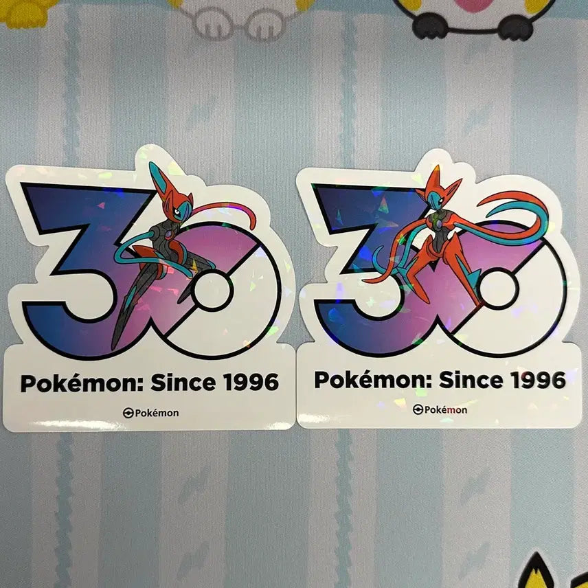 [BUNJANG] Pokemon 30th Anniversary Logo Sticker - Deoxys / [포켓몬 30주년 기념 로고 스티커]테오키스