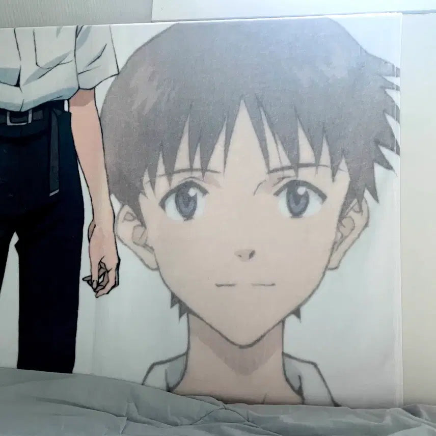 [BUNJANG] Evangelion Ikari Shinji Large Visual Towel Poster / 에반게리온 이카리 신지 대형 비주얼 타올 포스터
