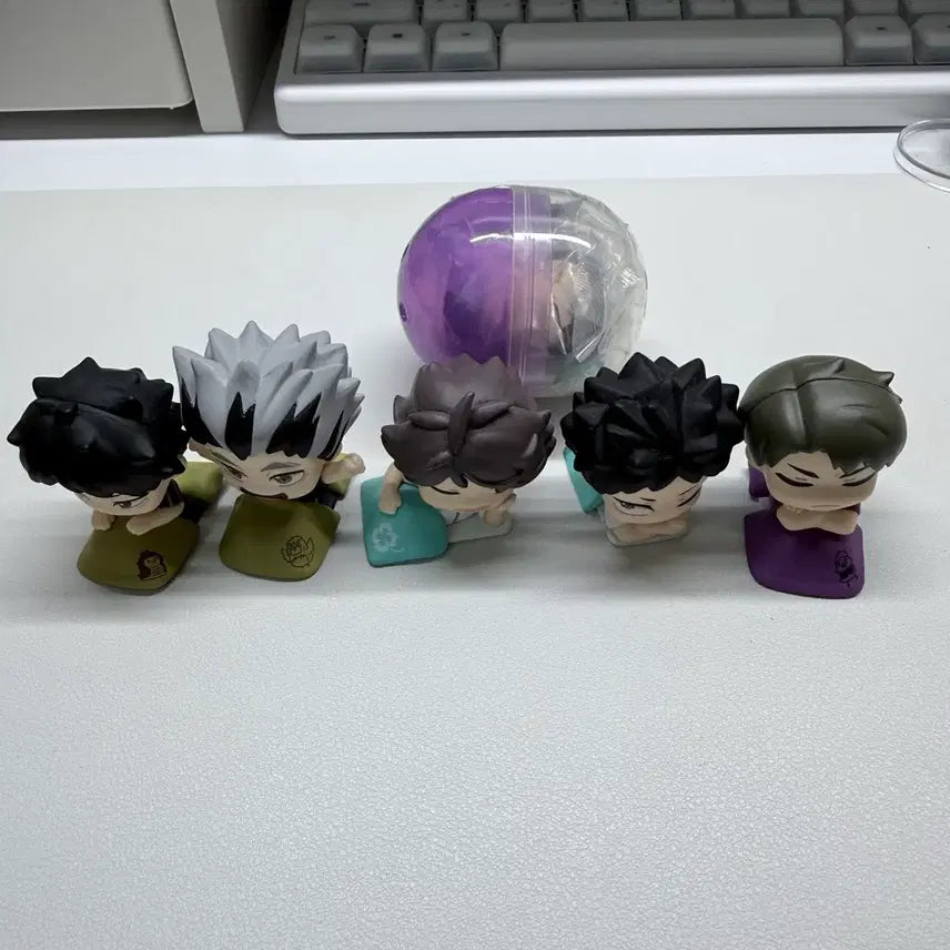 [BUNJANG] Haikyuu!! Onemutan Gacha Set (5 Types + 1 Sealed) / 하이큐 오네무탄 가챠 5종+미개봉 1개 일괄