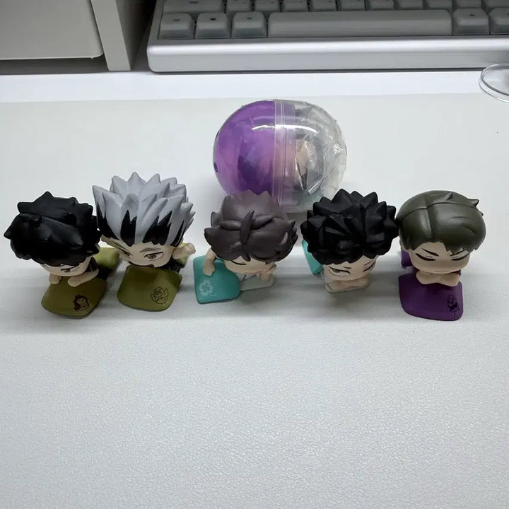 [BUNJANG] Haikyuu!! Onemutan Gacha Set (5 Types + 1 Sealed) / 하이큐 오네무탄 가챠 5종+미개봉 1개 일괄
