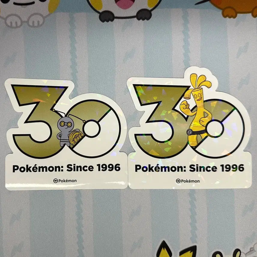 [BUNJANG] Pokemon 30th Anniversary Logo Sticker / [포켓몬 30주년 기념 로고 스티커]모으령, 타부자고