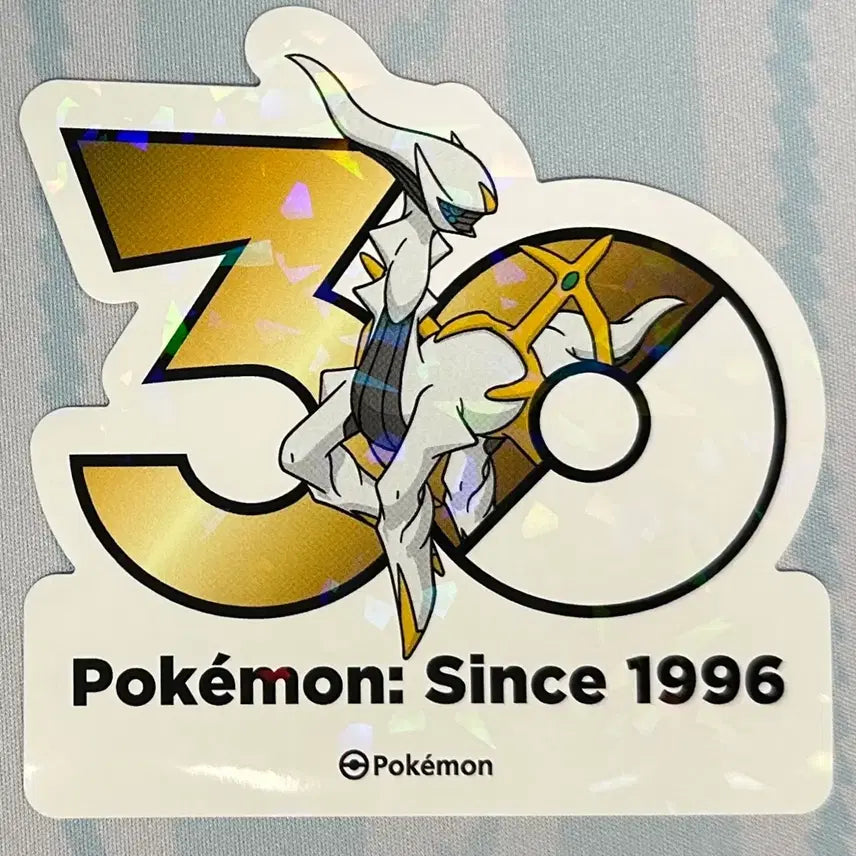 [BUNJANG] Pokemon 30th Anniversary Arceus Logo Sticker / [포켓몬 30주년 기념 로고 스티커]아르세우스