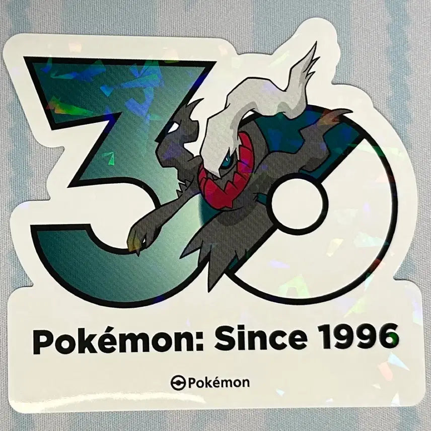 [BUNJANG] Pokemon 30th Anniversary Logo Sticker Darkrai / [포켓몬 30주년 기념 로고 스티커]다크라이