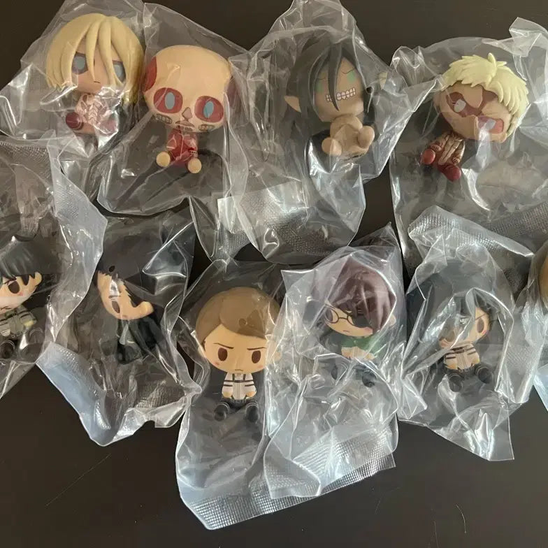[BUNJANG] Attack on Titan Ichiban Kuji Chokonoko Figures (H+I Prize) Sealed Set / 미개봉) 진격의 거인 이치방쿠지 H+I상 초코노코 풀셋
