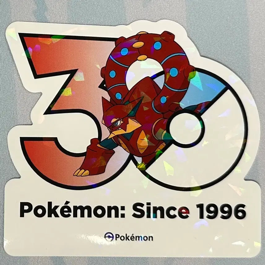 [BUNJANG] Pokemon 30th Anniversary Logo Sticker Volcanion / [포켓몬 30주년 기념 로고 스티커]볼케이온