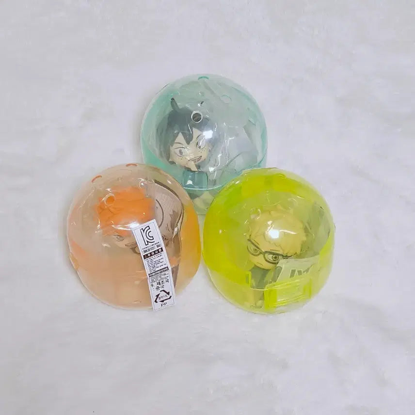 [BUNJANG] Haikyu!! Turning Back Gacha Figures Hinata, Tsukishima, Yamaguchi Set / 하이큐 뒤돌아봐요 콧치무이테 가챠 피규어 히나타, 츠키시마, 야마구치