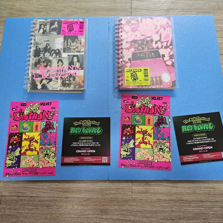 [BUNJANG] Red Velvet Birthday Photobook Bundle Set / (무료배송) 레드벨벳 벌스데이 포토북 앨범 커버2종 + 포스터3종 일괄