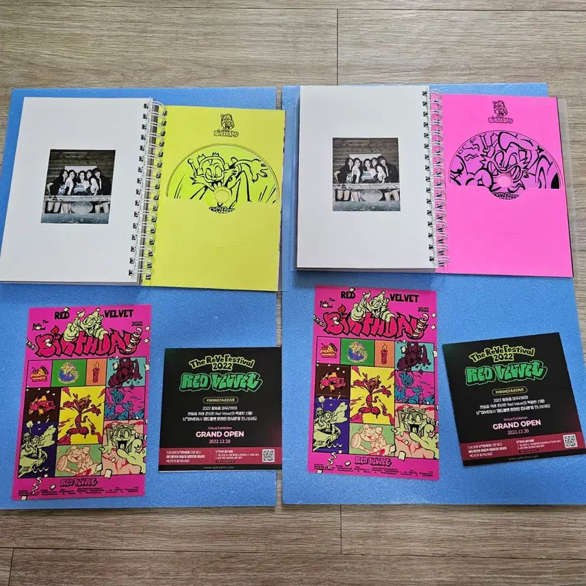 [BUNJANG] Red Velvet Birthday Photobook Bundle Set / (무료배송) 레드벨벳 벌스데이 포토북 앨범 커버2종 + 포스터3종 일괄