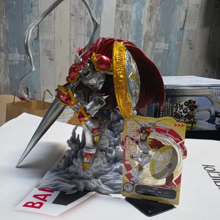 [BUNJANG] Digimon Dukemon Figure + Acrylic Stand (Unsealed) / 개봉) 디지몬 제일복권 B상 듀크몬 피규어 + 아크릴