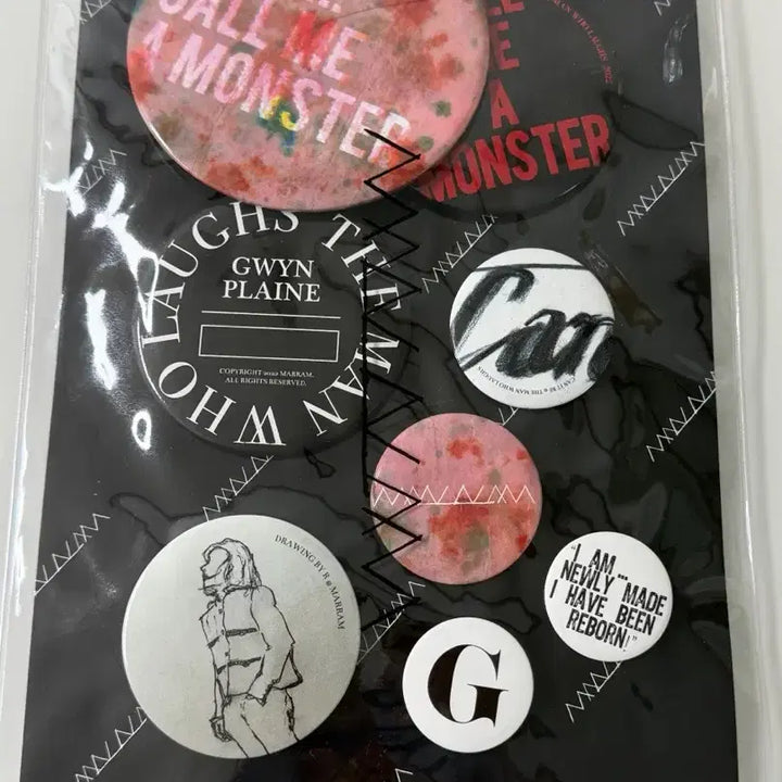 [BUNJANG] Park Hyo Shin Laughing Man Pin Button Set / 박효신 허비그하로 웃는남자 핀버튼