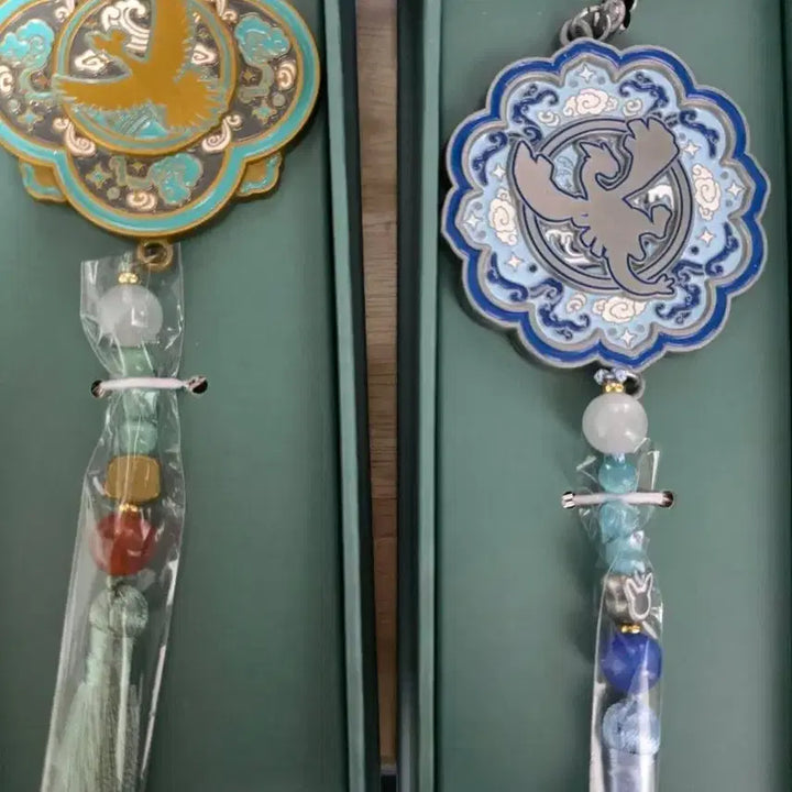 [BUNJANG] Pokemon Traditional Tassel Keychains (Ho-Oh/Lugia) Bundle Set / 포켓몬 전통 태슬 키링 (칠색조/루기아) 일괄 판매