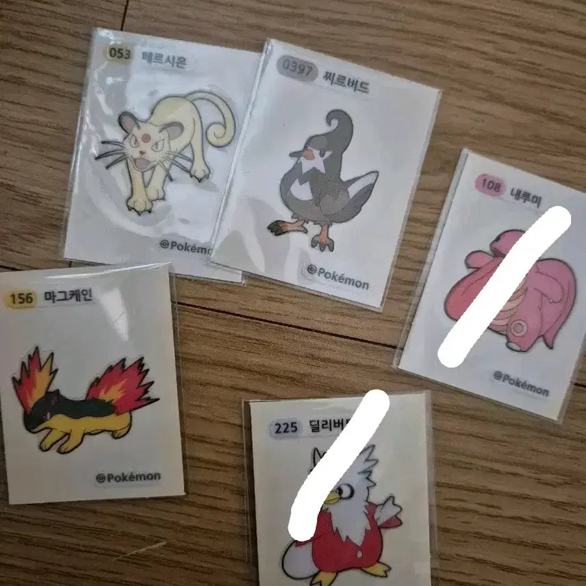 [BUNJANG] Pokemon Stickers / 포켓몬 띠부씰