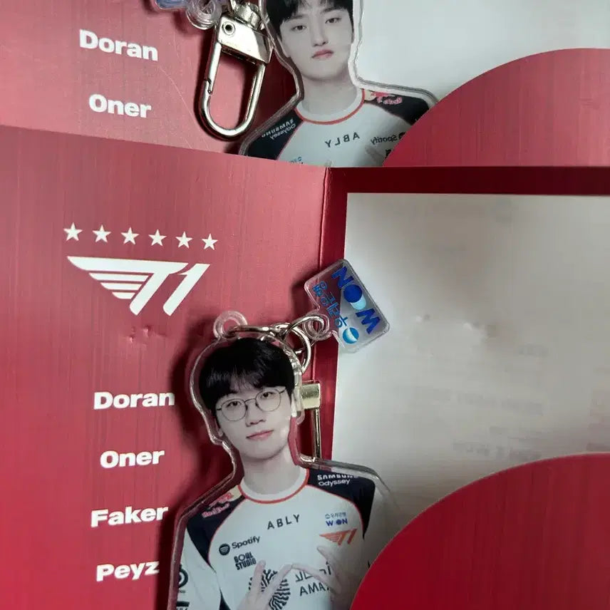 [BUNJANG] T1 Doran &amp; PHASE Keyring / 티원 t1 키링 우리은행 도란, 페이즈 일괄 양도합니다