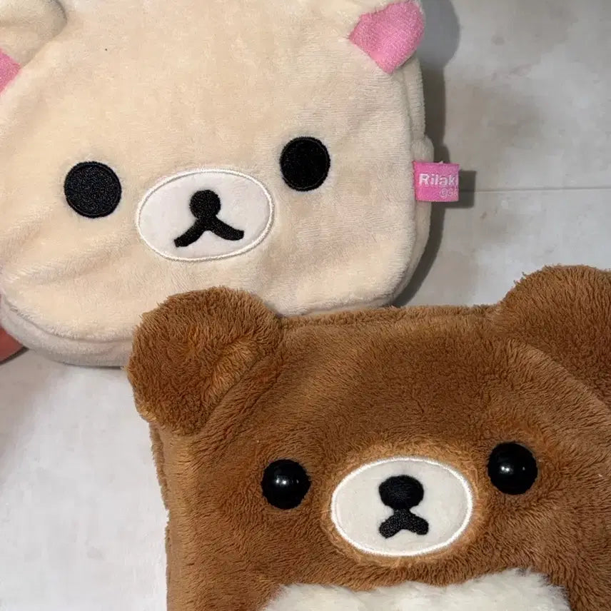 [SOLD OUT] 일괄) 고전 코구마 코리락쿠마 페이스 얼굴 사각 파우치
