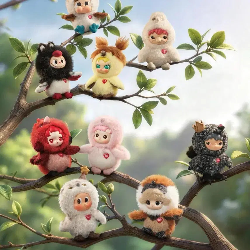 [BUNJANG] Pop Mart Dear Birds Buzz Doll Keychain Skullpanda / 현물 팝마트 dear birds 디어 버드 버즈 인형 키링 스컬판다