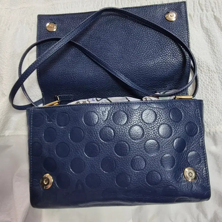 [BUNJANG] Vivienne Westwood Navy Dot Clutch/Crossbody Bag / 비비안웨스트우드 정품 네이비 도트 클러치겸 크로스백