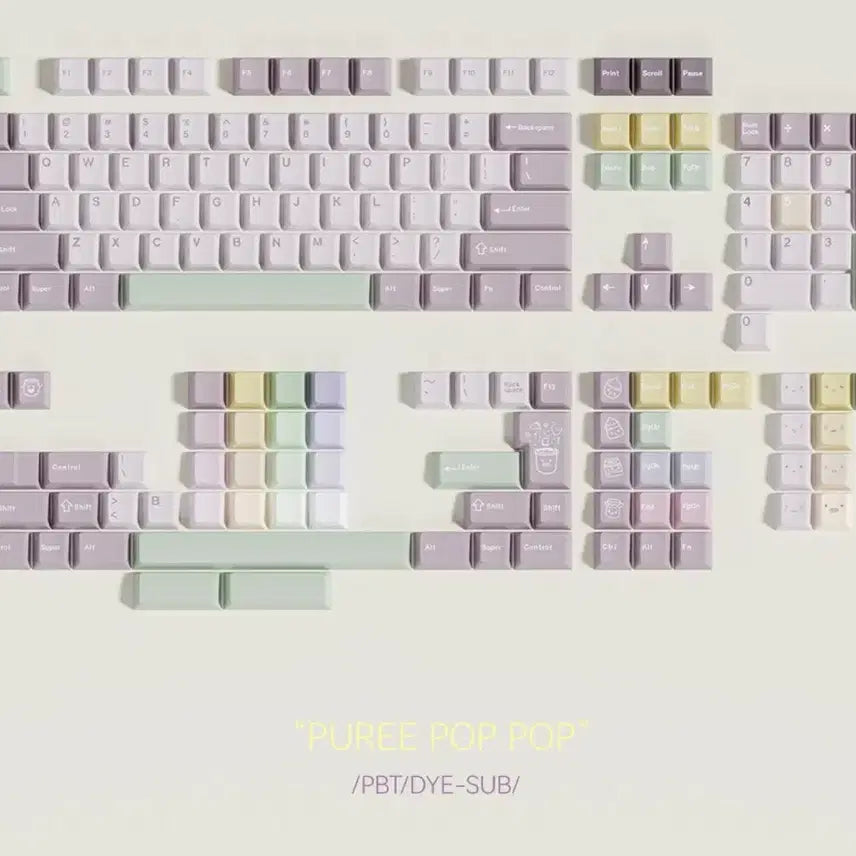 [BUNJANG] PBT Keycaps Pistachio Keycap Set / pbt 키캡 타로 피스타치오 키캡