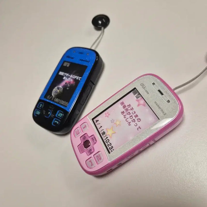 [BUNJANG] Japan Mobile Phone Mock-up Phone / (블루,핑크 2종 일괄) 일본 핸드폰 모형폰 목업폰