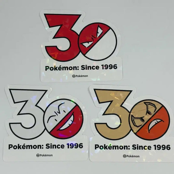 [BUNJANG] Pokemon 30th Anniversary Logo Sticker Collection (Toxel, Voltorb, Hisuian Voltorb) / 포켓몬 팝업 30주년 로고 스티커 컬렉션 찌리리공 붐볼 히스이 붐볼