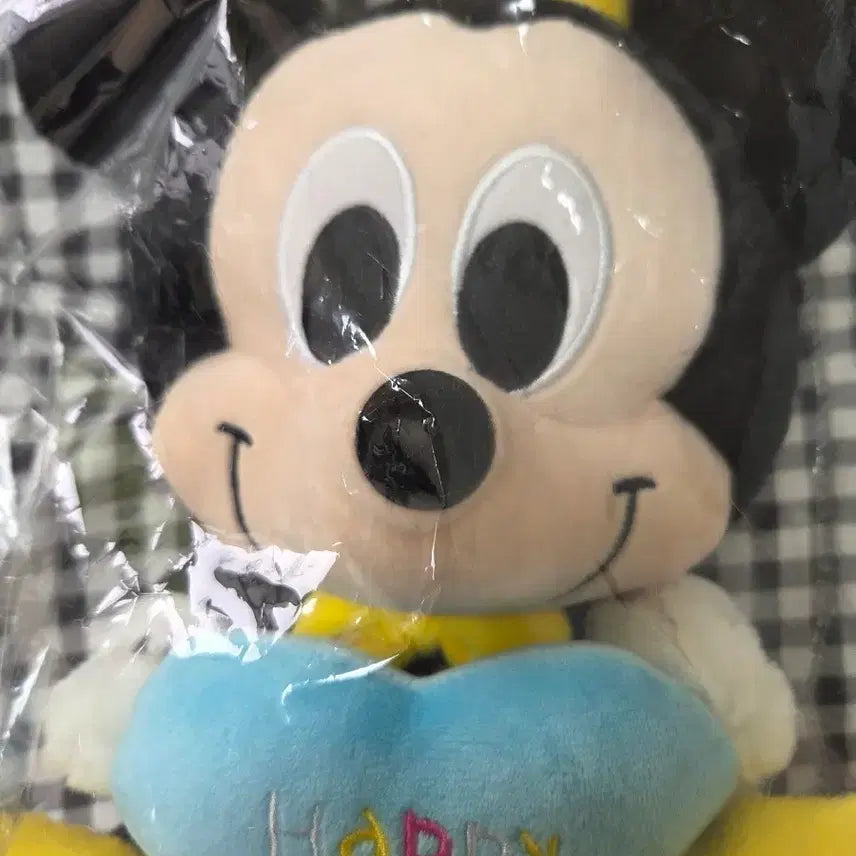 [BUNJANG] Disney Mickey Mouse Happy Birthday Plush Doll / 미키마우스 해피버스데이 인형