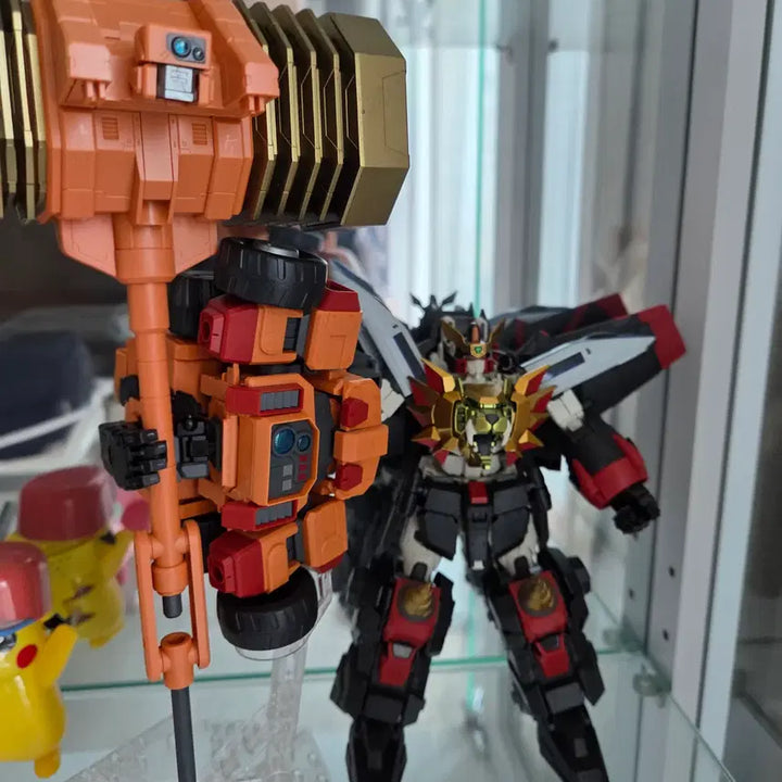[BUNJANG] RG GaoGaiGar + RG Goldimarg Custom Painted / rg가오가이거+rg골디마그 도색작 상태좋음 팔아요