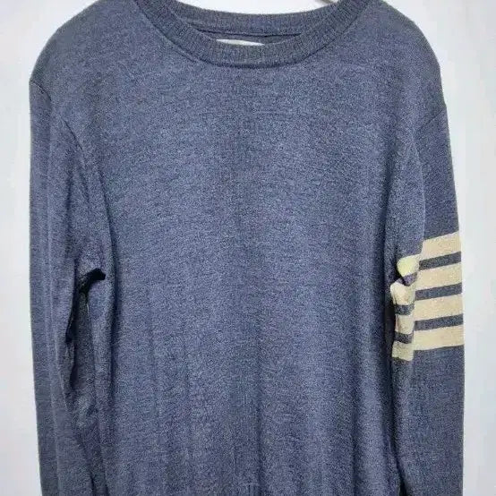 [BUNJANG] Thom Browne Signature Stripe Armband Knit / 톰브라운 사선 완장 블루 니트 90