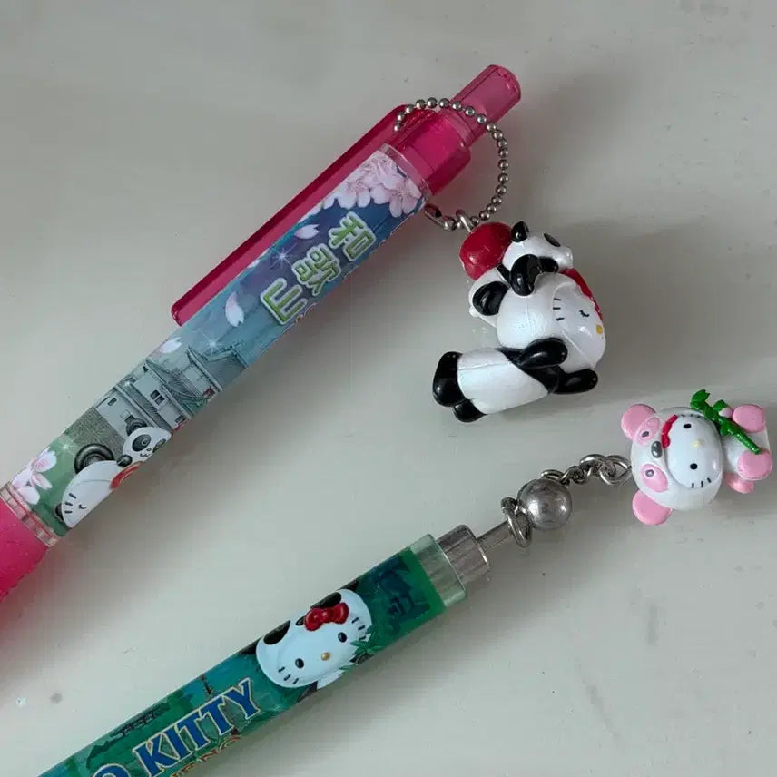 [BUNJANG] Sanrio Classic Kitty Panda Strap Mechanical Pencil / 일괄) 고전 키티 판다 스트랩 샤프 우에노