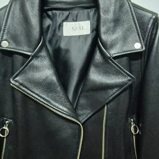 [BUNJANG] SJ Black Leather Rider Jacket / SJ SJ 정품 블랙 가죽 라이더 자켓 44~ 55