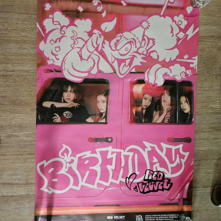 [BUNJANG] Red Velvet Birthday Photobook Ver. Complete Bundle Set / 레드벨벳 birthday 포토북 앨범 폴라 포카 드볼 + 포스터 3종
