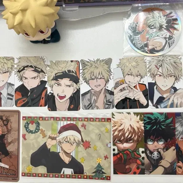 [BUNJANG] My Hero Academia Bakugo &amp; Todoroki Bundle Set - Clear Files, Postcards, POB Photocards / 히로아카 바쿠고 룩업 토도로키 클리어파일,엽서,비공굿포카,특전