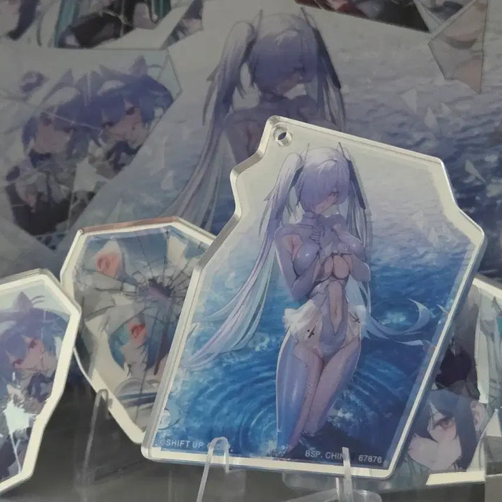 [BUNJANG] Nihil Accel Acrylic Mirror Keyring Full Set / 니케 아크릴 미러 키링 전종